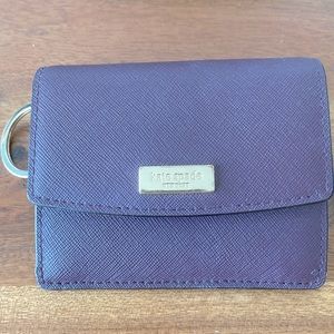 *KATE SPADE* GOOD CONDITION- Purple Card Case Wallet
